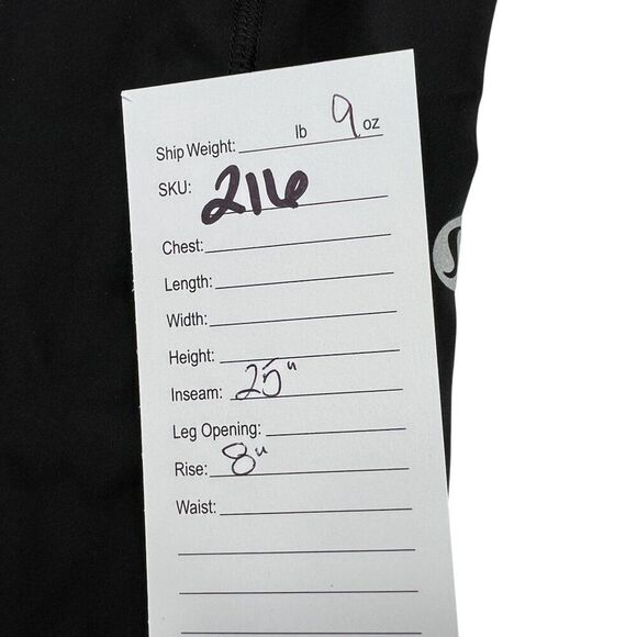 Lululemon Fast & Free 7/8 Tight II Non-Reflective Leggings 25" Inseam Black Size - Picture 6 of 6